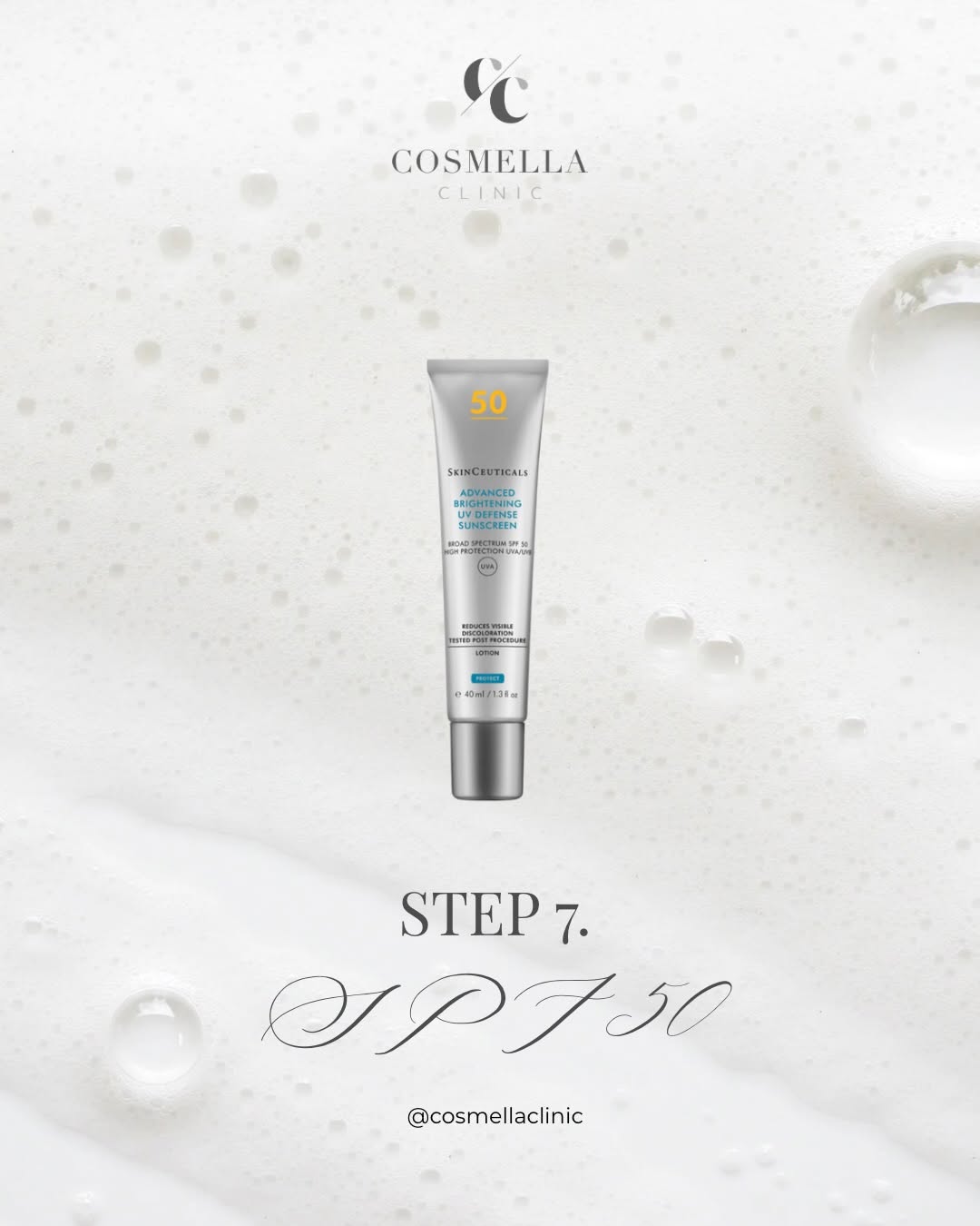 SkinCeuticals Advanced Brightening UV Defense SPF 50 sunscreen recommended by Cosmella Clinic Glasgow