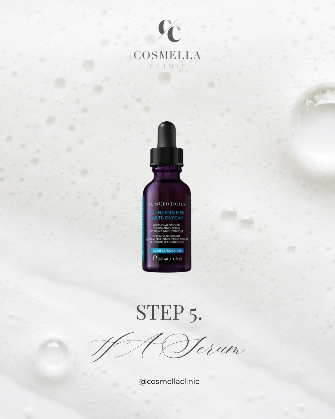 SkinCeuticals HA Intensifier Multi-Glycan hydrating serum prescribed at Cosmella Clinic Glasgow